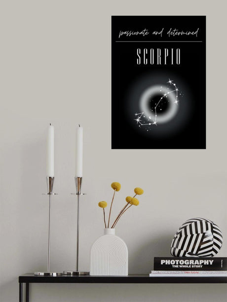 Scorpio Zodiac Print Art Poster och Canvastavla