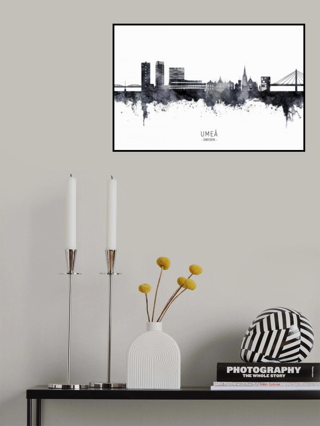 Umeå Sweden Skyline Poster och Canvastavla