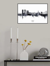 Umeå Sweden Skyline Poster och Canvastavla