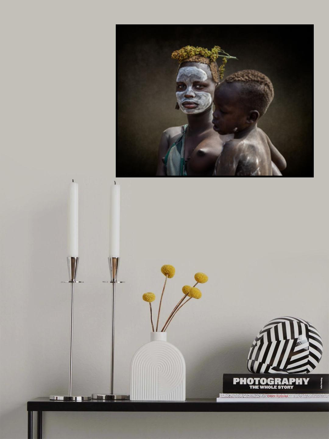 Surma young woman portrait Poster och Canvastavla