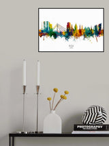 Riga Latvia Skyline Poster och Canvastavla