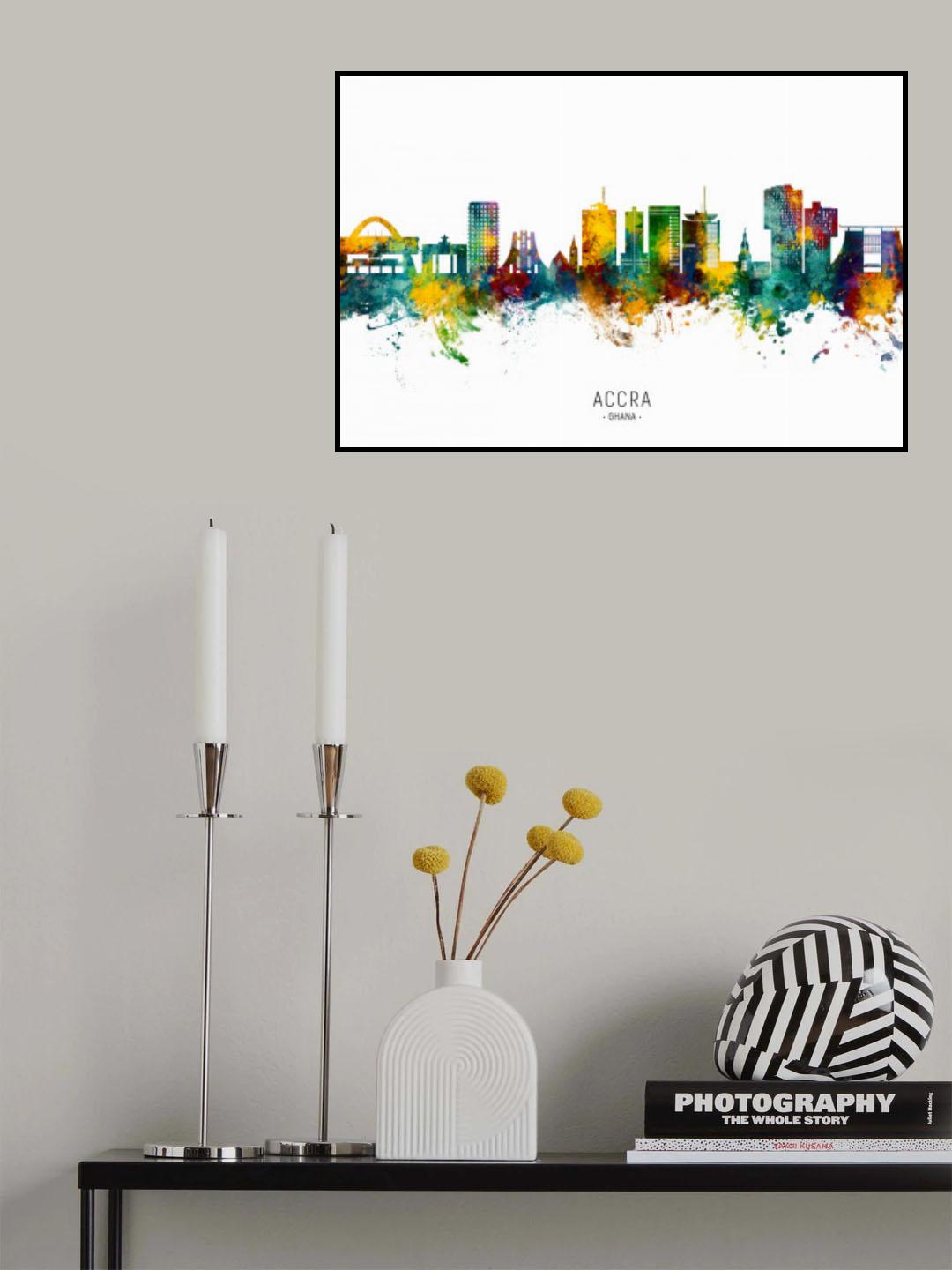 Accra Ghana Skyline Poster och Canvastavla