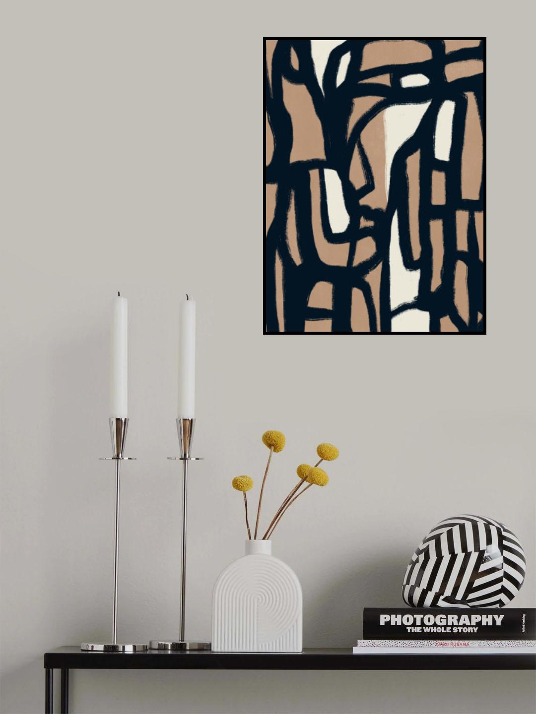 Bold line composition 11 Poster och Canvastavla