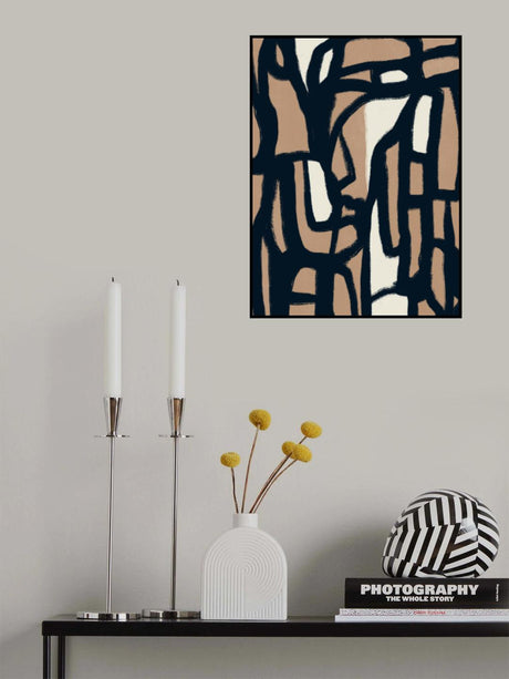 Bold line composition 11 Poster och Canvastavla