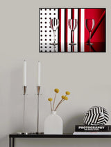 Red / White / Black Poster och Canvastavla