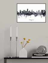 Honolulu Hawaii Skyline Poster och Canvastavla