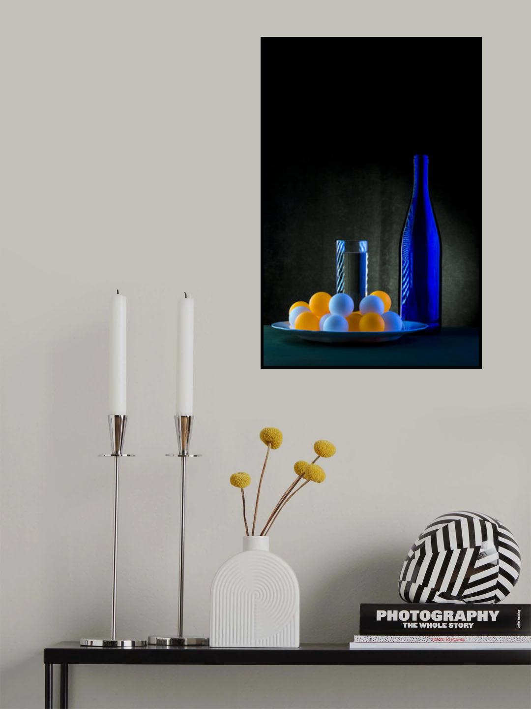 Still life with blue bottle Poster och Canvastavla