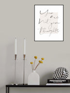 You Are Not Your Thoughts Poster och Canvastavla