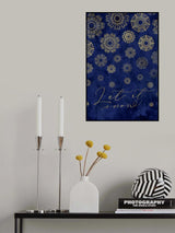Let it snow lace snowflakes Poster och Canvastavla