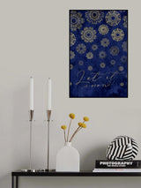 Let it snow lace snowflakes Poster och Canvastavla