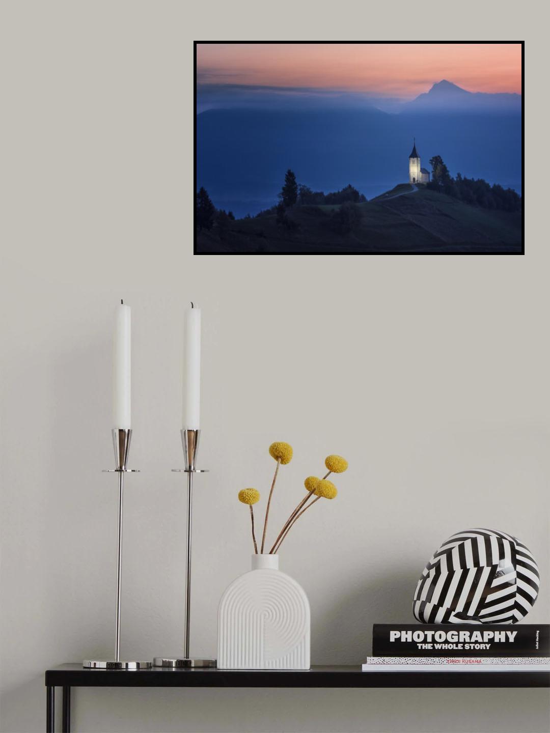 Church of St.Primoz Jamnik Poster och Canvastavla