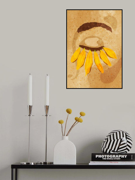 Flower power eye lashes Poster och Canvastavla