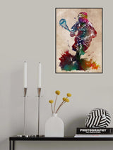 Lacrosse sport art 1 Poster och Canvastavla