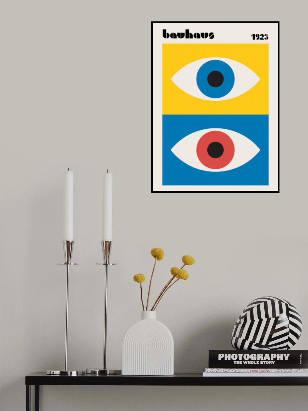 Bauhaus Eyes Abstract Poster och Canvastavla