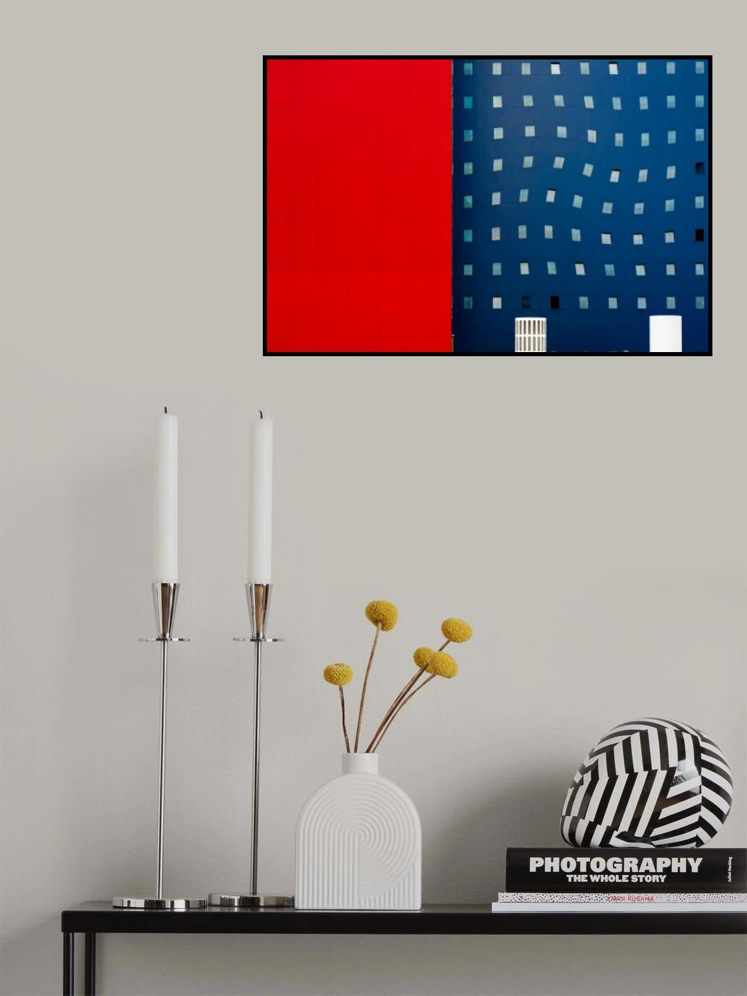 Red White And Blue Poster och Canvastavla