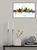 St Louis Missouri Skyline Poster och Canvastavla