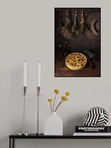 Dried herbs tart and an Akubra Poster och Canvastavla