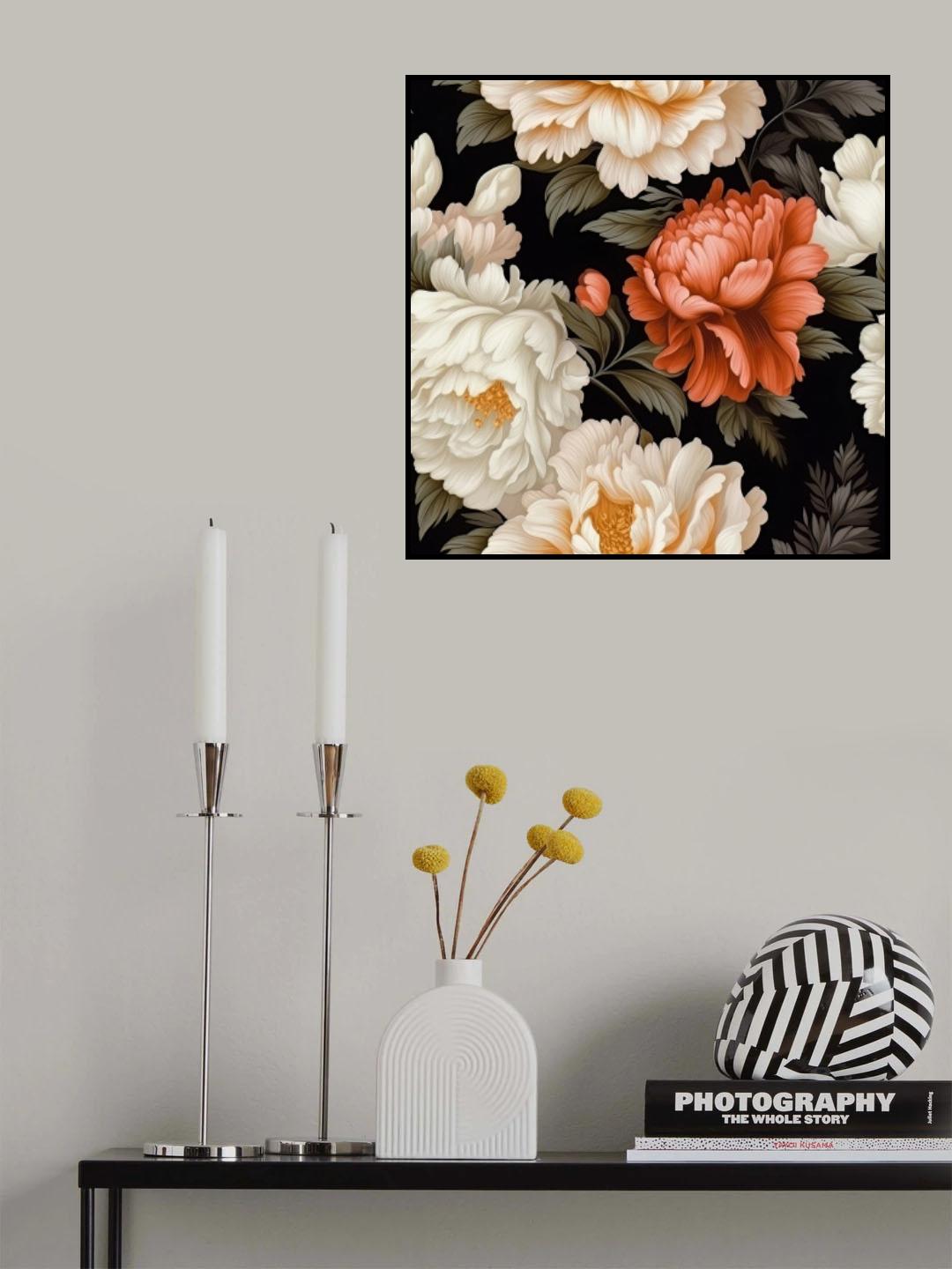 Wall Mural Bold Flower 2 Poster och Canvastavla