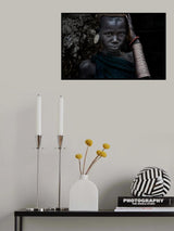 Surma tribe girl-I Poster och Canvastavla