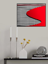 Red swoosh. Poster och Canvastavla
