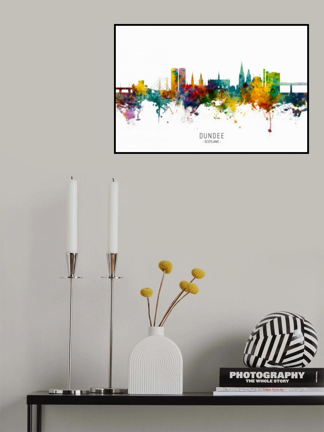 Dundee Scotland Skyline Poster och Canvastavla