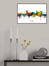 Dundee Scotland Skyline Poster och Canvastavla
