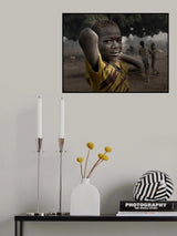 children at a mundari camp-3488 Poster och Canvastavla