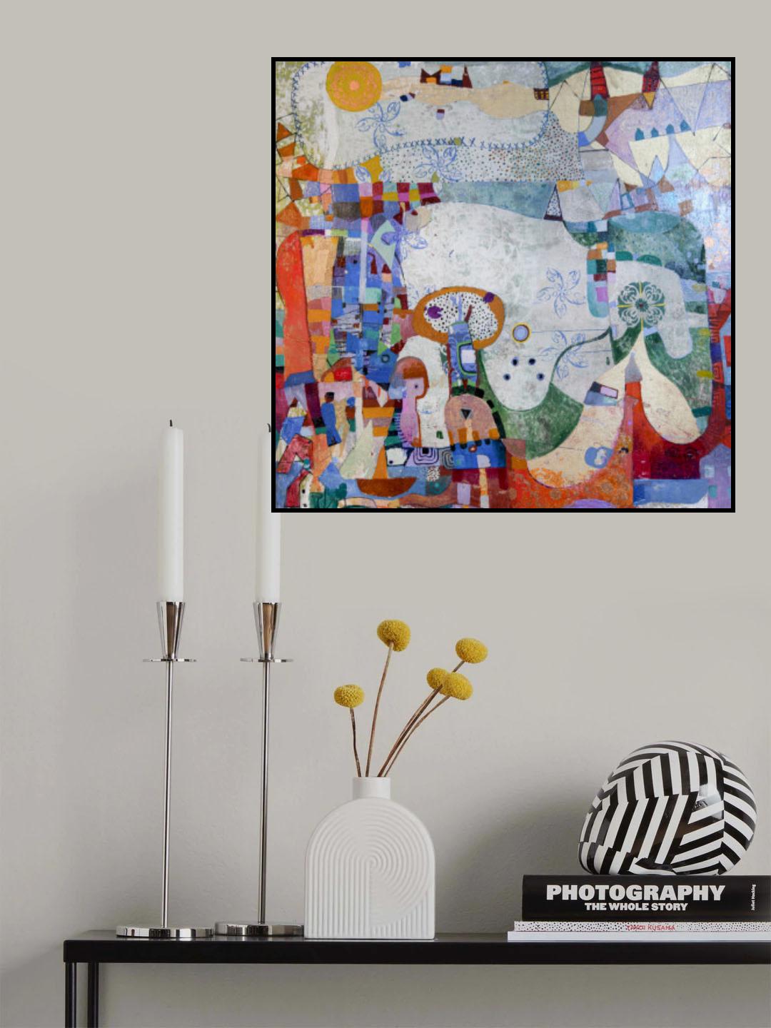 Distant Village Poster och Canvastavla