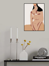 Sauna Nude Poster och Canvastavla