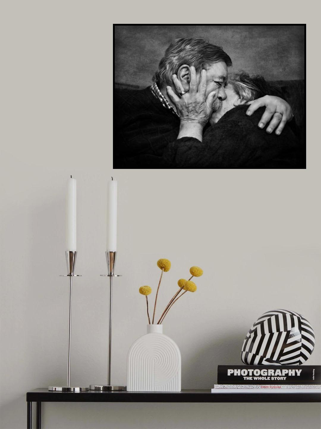 white age. mother and son Poster och Canvastavla