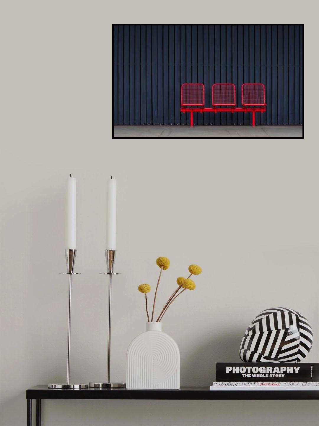 red seats Poster och Canvastavla