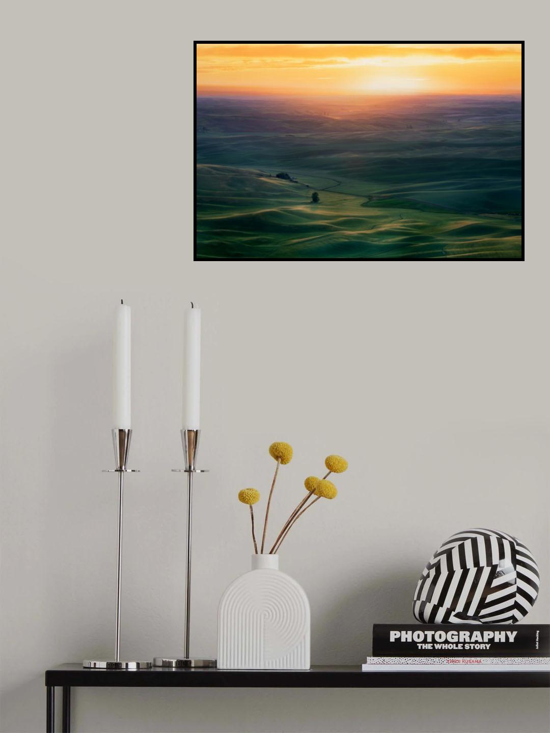 Sunset Over Colfax Poster och Canvastavla