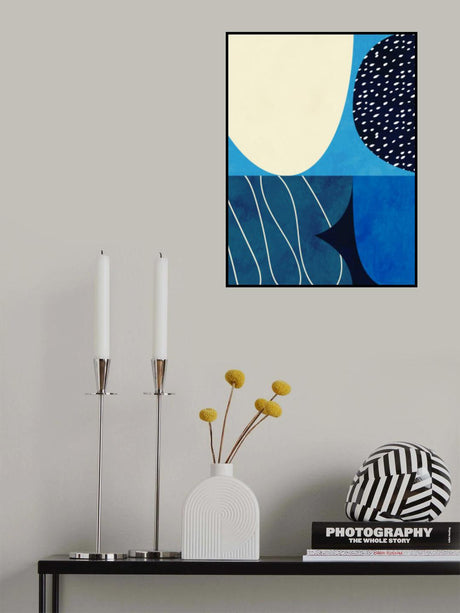 Shapes Play3 2blue Poster och Canvastavla