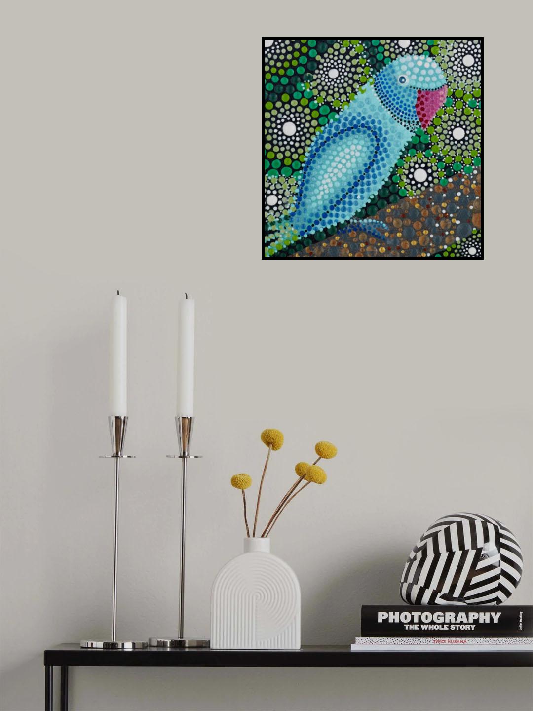Jungle Parrot Poster och Canvastavla