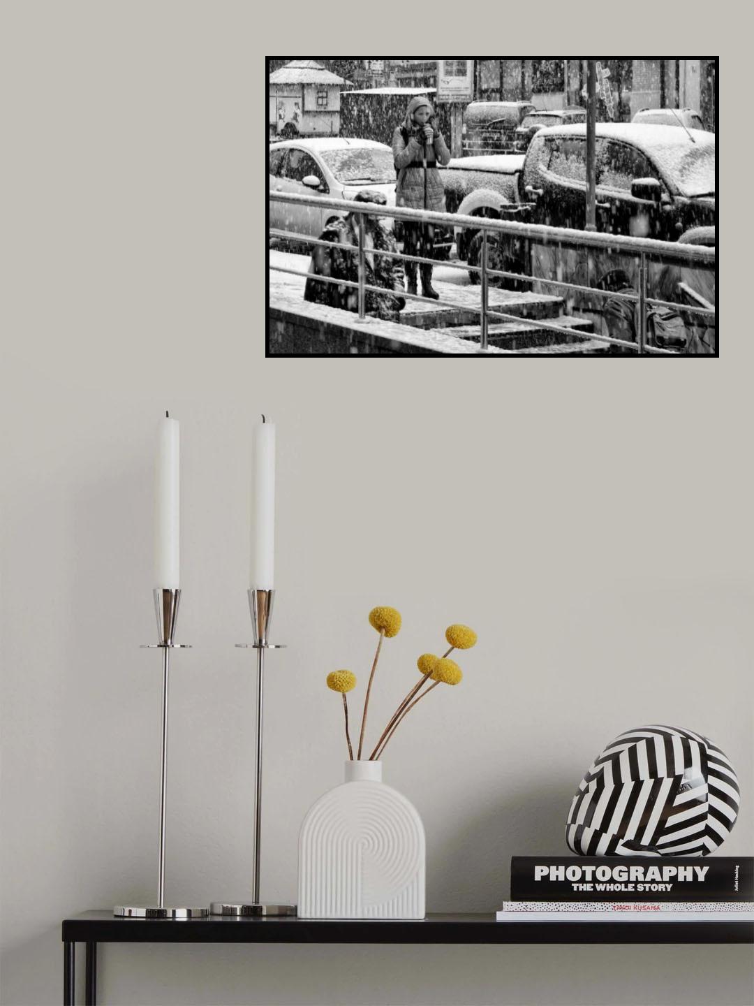 Snow coffee Poster och Canvastavla