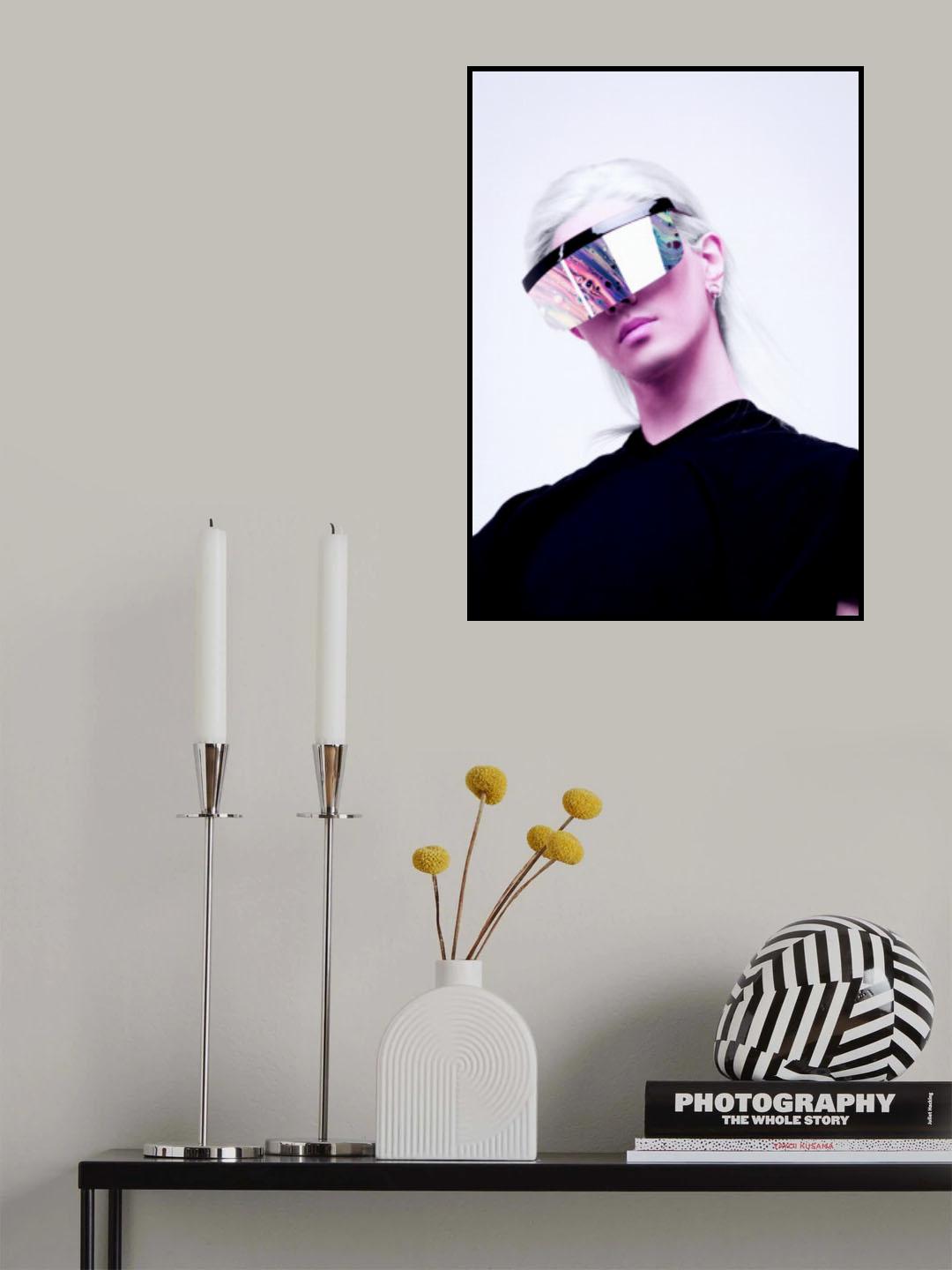 Woman Cyberpunk Poster och Canvastavla