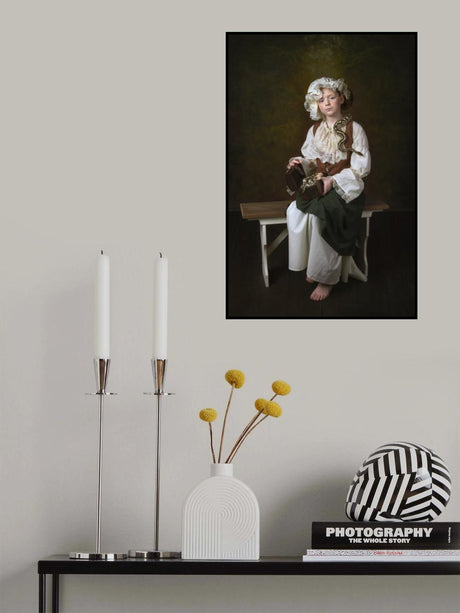 Little snake girl Poster och Canvastavla