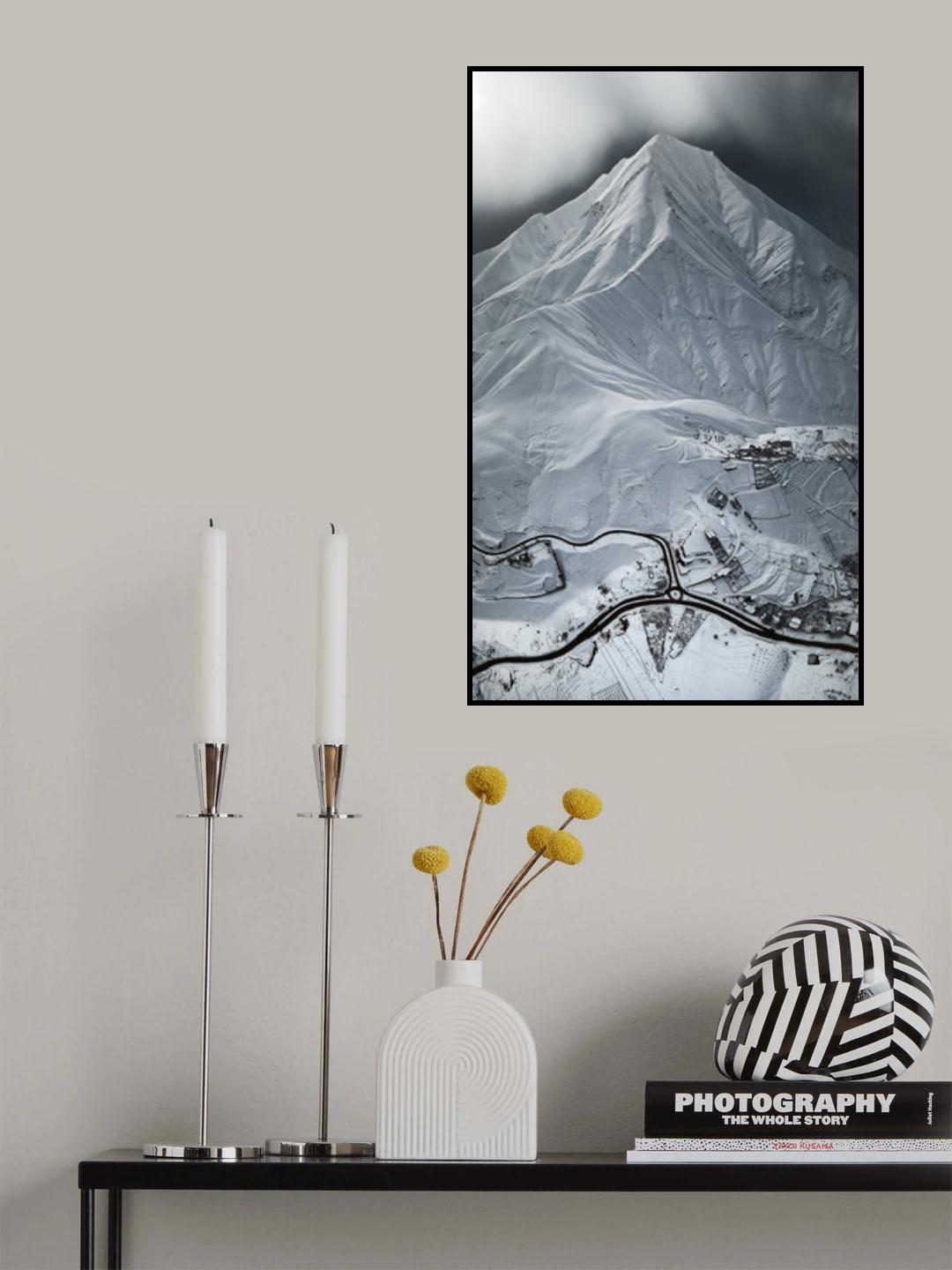 Wintry Theme in Alborz Mountains II Poster och Canvastavla