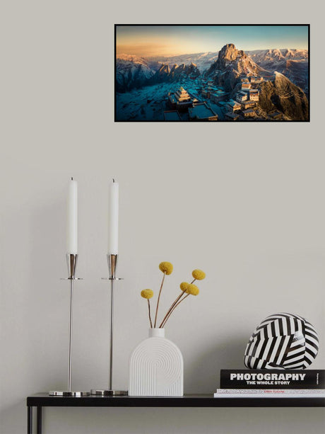 Tibetan temple 《崷崒孜珠》 Poster och Canvastavla