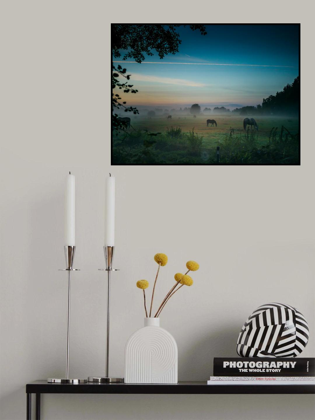 Vor dem Sonnenaufgang. Poster och Canvastavla