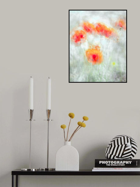 Red Corn Flowers Poster och Canvastavla