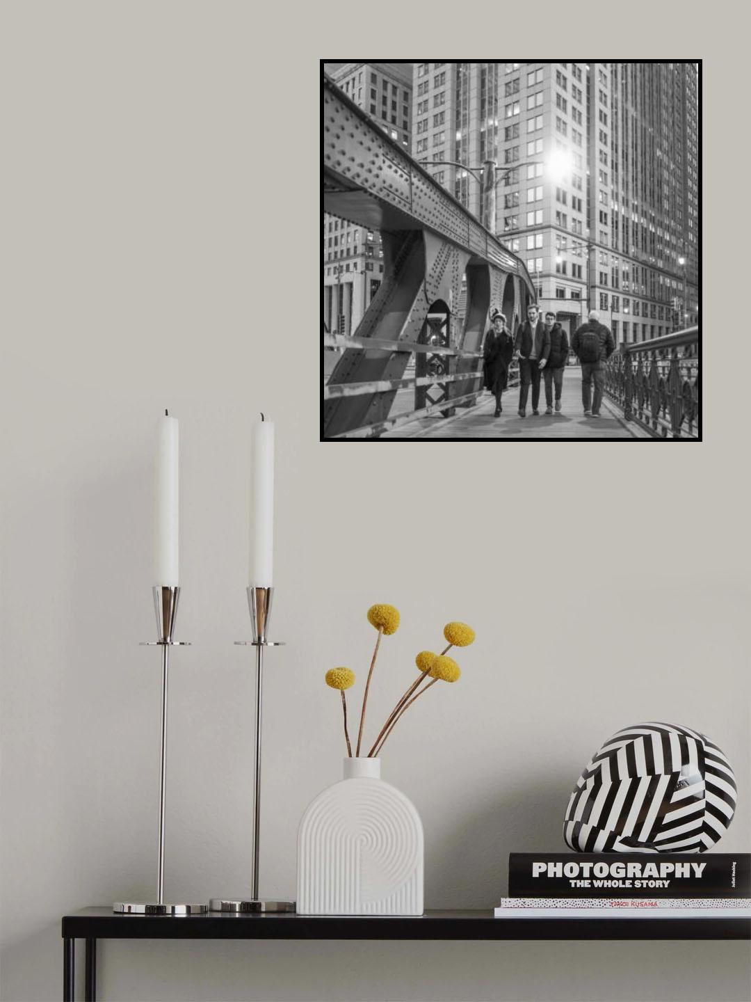 Bridge at Sunset Poster och Canvastavla