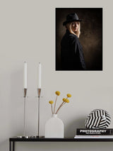 Hopeful Walking into Dark Times Poster och Canvastavla