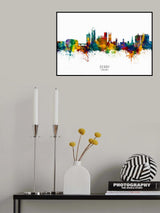 Derby England Skyline Poster och Canvastavla
