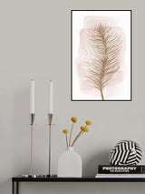 Pink Feather Poster och Canvastavla