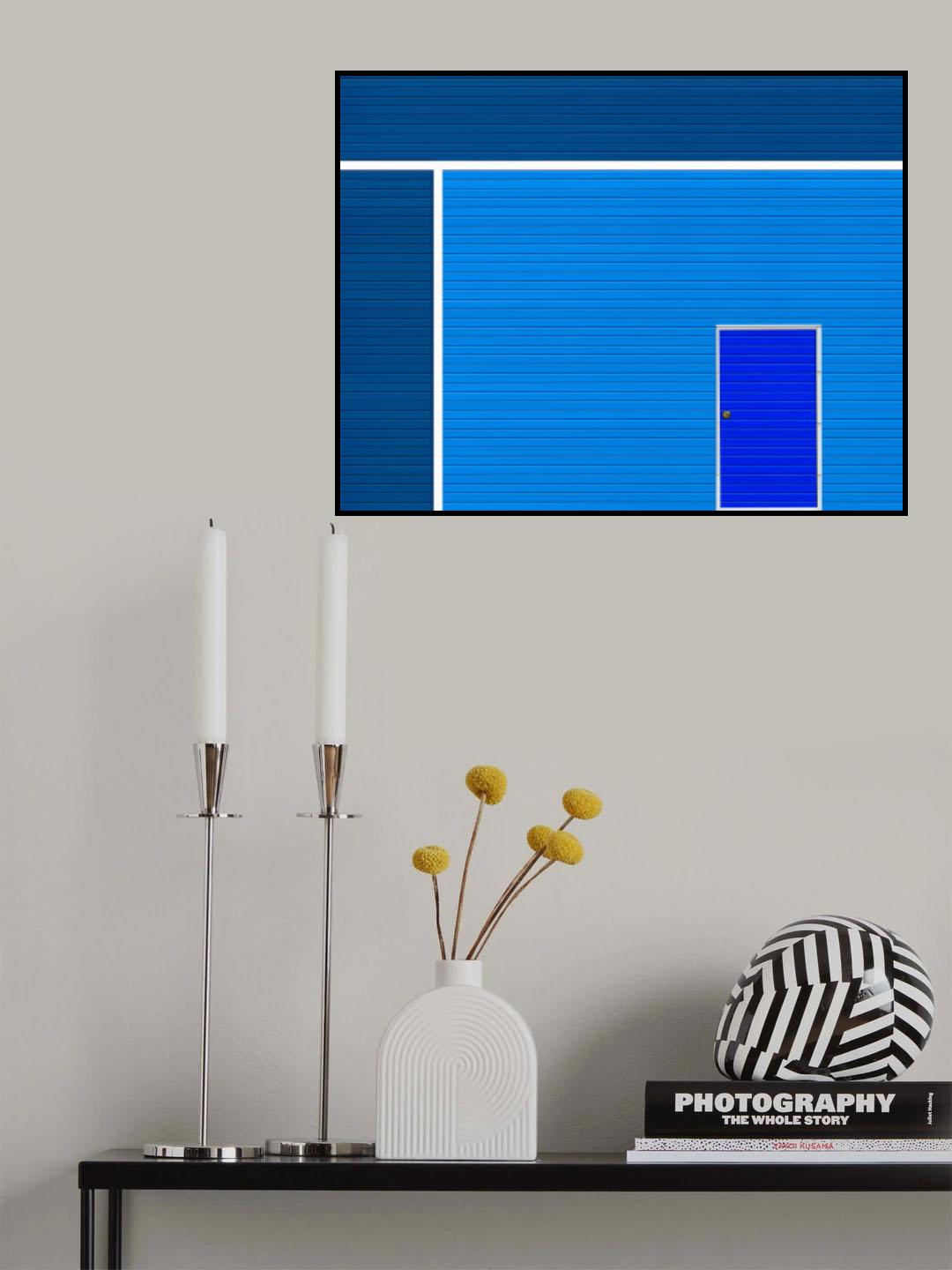 Urban Blue Poster och Canvastavla