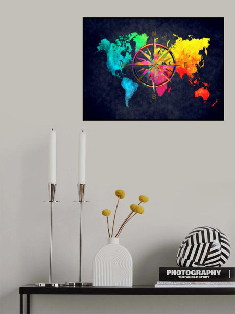 World map 44 Poster och Canvastavla