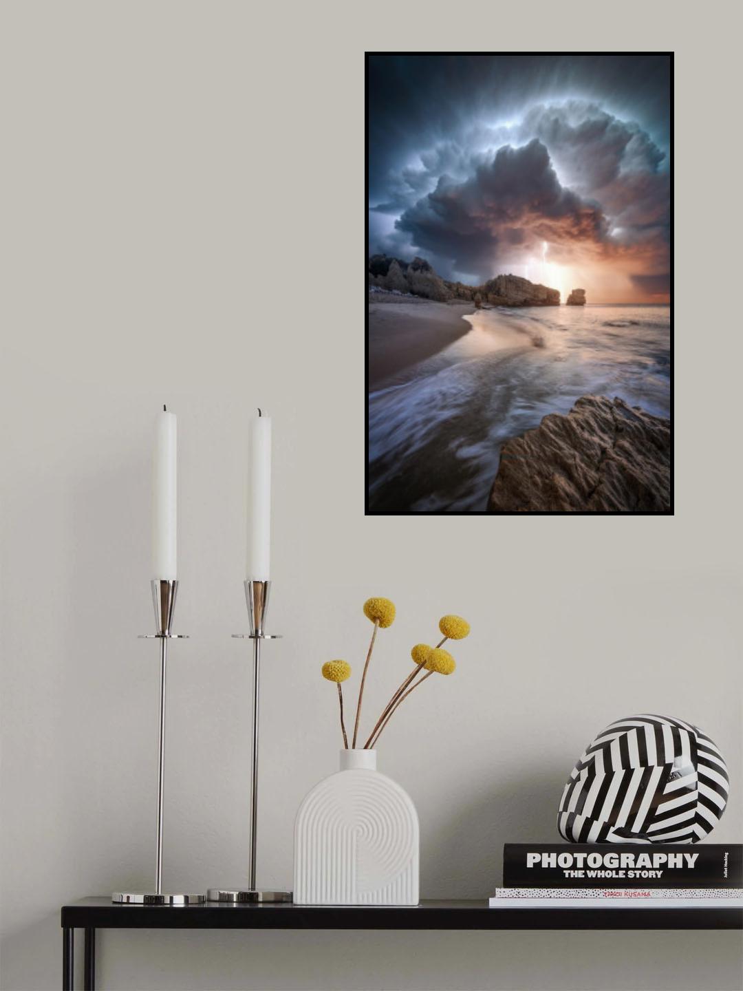 BeachThunderstorm Poster och Canvastavla