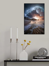 BeachThunderstorm Poster och Canvastavla