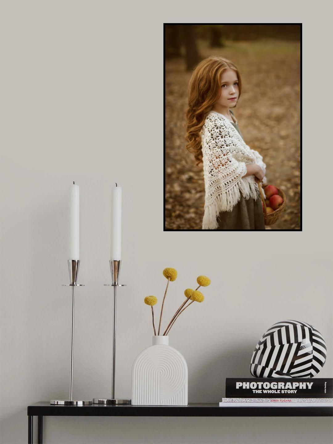 Autumn in her hair Poster och Canvastavla